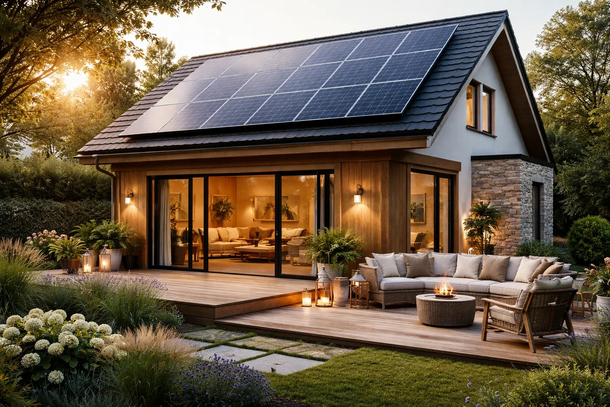 Comment les panneaux solaires peuvent améliorer l'esthétique de votre habitation cosy
