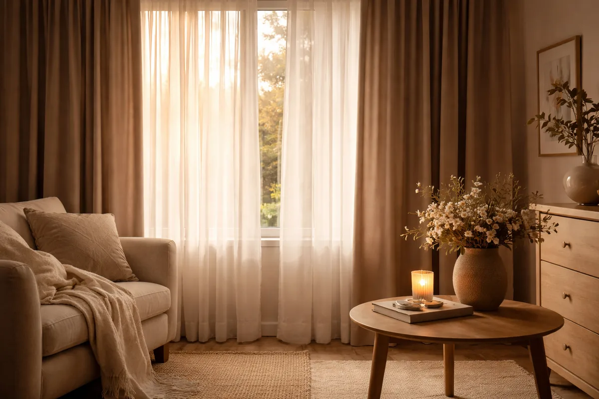Quel style de rideaux favoriser pour une ambiance intime